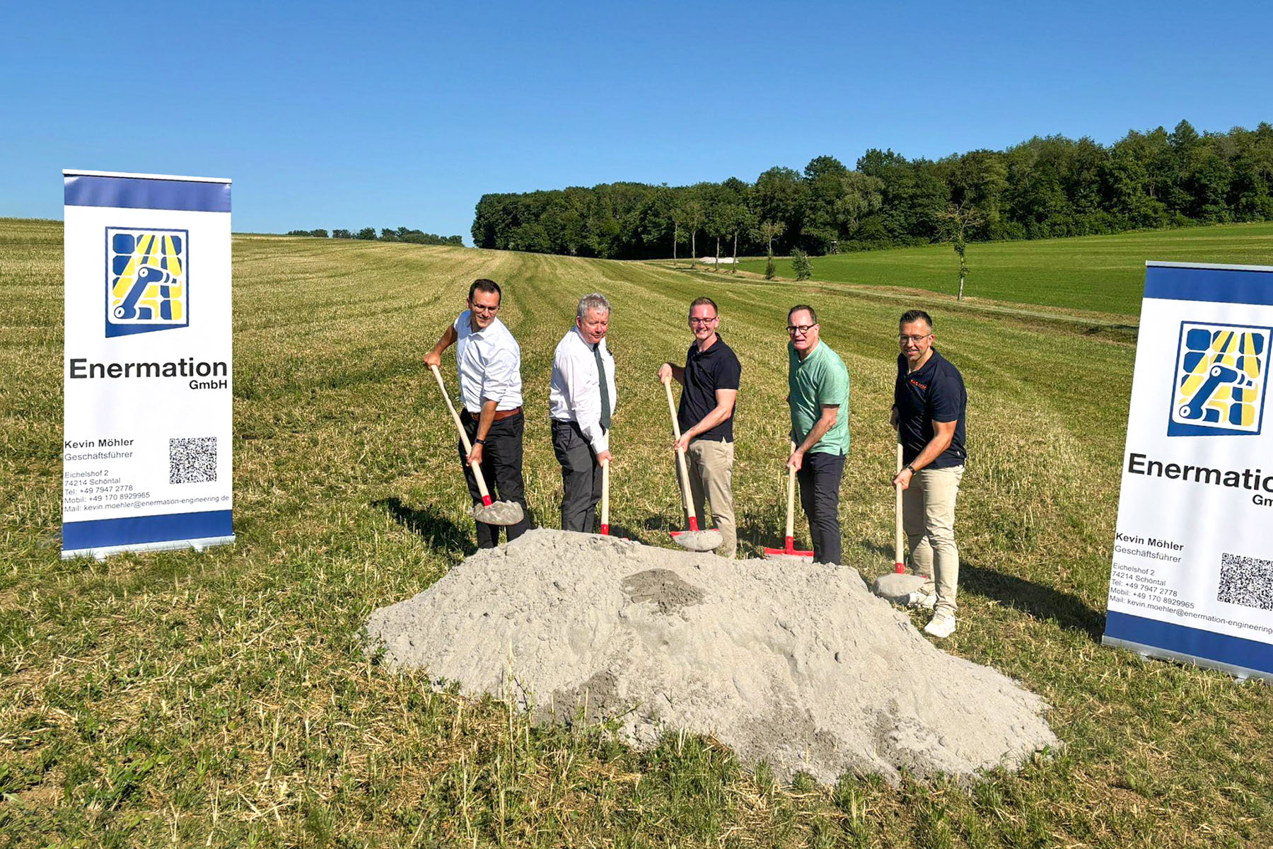 Spatenstich Solarpark Schöntal-Ziegelhütte