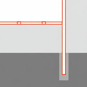 GMS® FENCE mit Bohrfundament