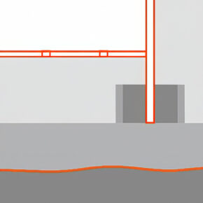 GMS® FENCE mit oberirdischem Fundament