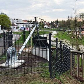 … visitors can fly above the Ohrn River