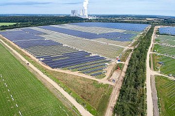 Witznitz Energy Park - area 1 during the construction phase